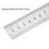 2Pcs Stainless Steel Ruler, 20cm/8" Length x 1/36" Thick x 1" Wide Measuring Tools for Woodworking Craft