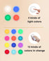 13 Closet, 3M 6Pcs Puck Lights with Remote Control Battery Operated LED Push Lights Wireless, Color RGB - for Bedroom