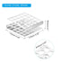 PATIKIL 25 Holes Dia Tube Rack, 16mm Round Hole 304 Stainless Steel Z Shape Tube Holder Stand Suitable for 16mm Dia Tube for Laboratory Scientific Experiments, Silver