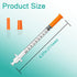 FAJOMRI 1ml 30G 1/2"(12.7mm) Package (100pcs) Syringes, Disposable Individual