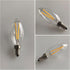 B11/C35 E12 Dimmable Bulb, 4W/40W 2700K 6-Pack LED Filament Candle Equivalent Warm White Clear Glass, Ideal