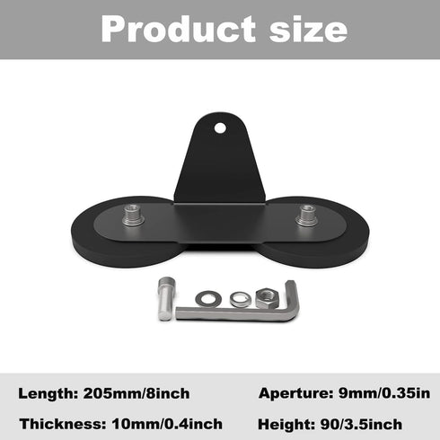 2PCS (D66-1.76lb) LED Bar Strong Magnetic Mounts, Universal Magnetic Base Light Mount Rubber Pad Bracket Sucker Roof
