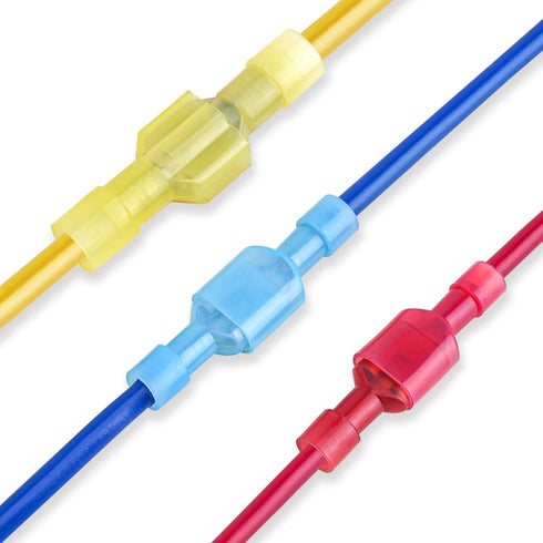 TICONN 400 Pcs Electrical Insulated Spade Quick Disconnect Connectors Kit - Male and Female Crimp Terminal