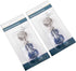12 Inch Pack 2 uxcell Clear and Blue Glass Pendant Brushed Nickel Pull Chain for Lighting Fans