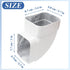 Gutter Elbow 2x3 90 Degree Downspout Connector, Roofing Gutters Rainwater Drainage Extension (Style B, Aluminum)