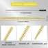 Zonon Gold Metal Slim Ballpoint Pens Bulk, Retractable Metallic Black Ink 1 mm Medium Point for Office Supplies (100