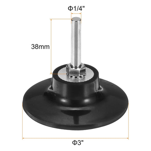 6Pcs 3" 1/4" HARFINGTON Disc Pad Holder Quick Change Discs Shank Holder Mandrel for Die Grinder Sanding
