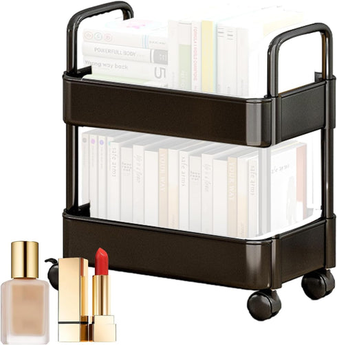 CENRF 2 Kitchen Rolling Cart, Tier Multi-Functional Storage Trolley, Movable Storage Organizer, Kitchen Storage Cart