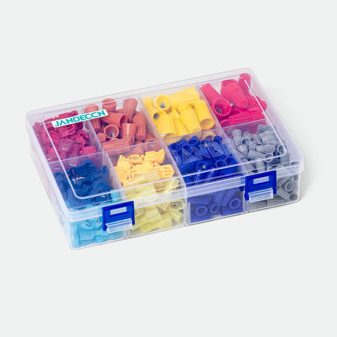 280pcs Electrical Wire Connector Twist Caps, Screw Nuts + 120pcs T-Tap Wire Connectors Kits