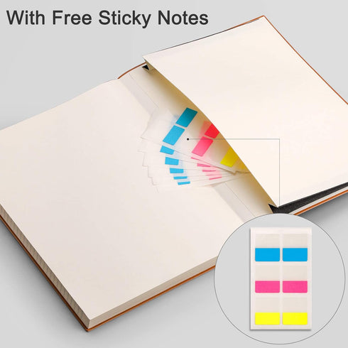 EMSHOI Large B5 Composition Notebook, College Ruled, 204 Pages, Softcover, 7.5"x10", Green, Free Sticky Notes