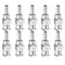 10pcs 12Gauge Stainless Steel Dispensing Needles, 1/4" Blunt Tips Luer Lock for Thick Liquids, Lab Use