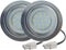 2-Pack 1.5W LED Cooker Range Hood Bulb Light, 12V DC, 60mm Hole, Closet Light, Undercabinet Light, Recessed Downlight,