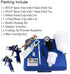 LSLANSOON 1 0.8mm 1 1.4mm Nozzle Set HVLP Gravity Feed Paint Sprayer Tool Kit, Includes x & x Spray Guns, Pneumatic