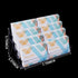Clear Plastic Business Card Holder, 8 Pocket Acrylic Organizer for Desk, 4 Tier Business Cards Display for Office
