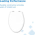 GC550130 Gerber Soft-Close Elongated Toilet Seat with Two Button Quick-Release, Top-Mount Installation, Non-Slip