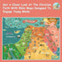 Bible Story Map Poster (Laminated) – 18" x 24" Educational Christian Learning Tool for Classrooms and Homeschool