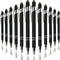 Ballpoint Pen with Stylus Tip, Soft Touch Click Metal Pen, 1.0mm Medium Point, Black Ink, 12 Count