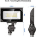 30W 3450Lumen 120V 5000K IP65 dephen LED Flood Lights Outdoor with Knuckle Mount, Landscape Lighting, Waterproof