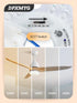 5" Kit,18W,5CCT 3000K/3500K/4000K/5000K/6000K Adjustable,120VAC LED Ceiling Fan Light Retrofit ETL Light Kit