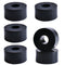 Multi Purpose Rubber Spacer, 1 Inch OD x 3/8 Inch ID x 1/2 Inch Thickness - 6pcs Black Rubber Washers