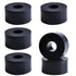 Multi Purpose Rubber Spacer, 1 Inch OD x 3/8 Inch ID x 1/2 Inch Thickness - 6pcs Black Rubber Washers