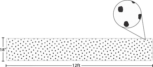 Teacher Created Resources Fun Size Black Painted Dots on White Better Than Paper Bulletin Board Roll