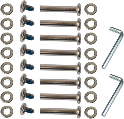 OD 15/64" (6mm) Shaft Hex Socket Screw Inline Skate Wheel Roller Blades Replacement Axles Repair Kit (36 mm)