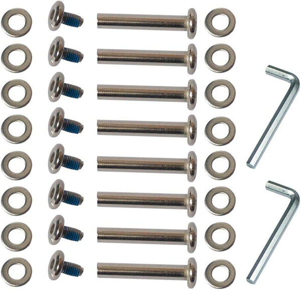 OD 15/64" (6mm) Shaft Hex Socket Screw Inline Skate Wheel Roller Blades Replacement Axles Repair Kit (36 mm)