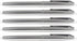 Gullor 5 PCS Classic Stainless Steel EF Nib Fountain Pens Set with Ink Converters