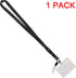 YOUOWO Black Lanyard with Badge Holder, Detachable Buckle, Horizontal ID Name Tag Card Holders, Pack of 1