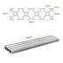 uxcell T Slot 2080 Aluminum Extrusion Profile European Standard 400mm x 80mm Linear Rail Extrusion Frame for 3D Printer, CNC, DIY (Silver Tone)