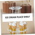 6-Slot Metal Ice Cream Cone Holder Rack for Desserts - Display Stand in White