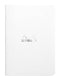Rhodia Slim Staplebound Notebook - Graph 48 Sheets - 6 x 8 1/4 - White Cover (119181C)