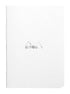 Rhodia Slim Staplebound Notebook - Graph 48 Sheets - 6 x 8 1/4 - White Cover (119181C)