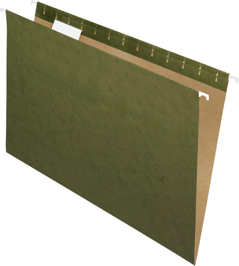 School Smart Hanging File Folder, Legal, Standard Green, Pack of 25