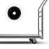 HOODANCOS 1 Inch 10pcs Commercial Plastic Caster Wheels Replacement Rolling Cart Wheels for Shopping Trolleys