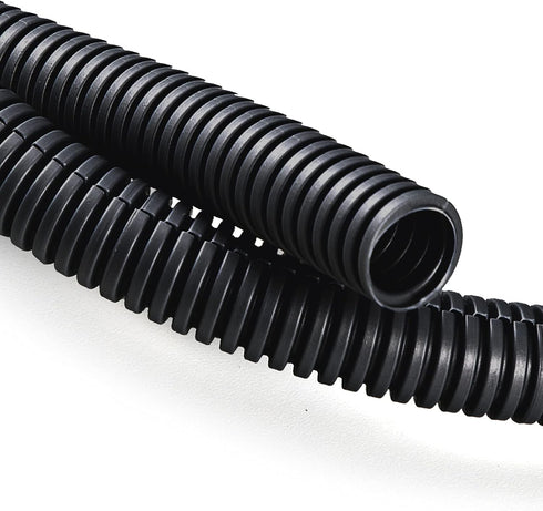 ZhiYo 20FT 1/2” Wire Loom Split Tubing, High Temperature Heat Resistant, Black