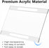 MaxGear Acrylic Sign Holder 4x6, Clear Plastic Wall Mount Sign Holder with Double Sided Tape, Document Holder for Home,
