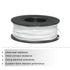 MECCANIXITY 30 Gauge Silicone Wire 30AWG Electrical Stranded High Temperature Hookup Wire Tinned Copper 30m/100ft White