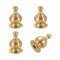PATIKIL 17 x 28mm Lamp Finials Caps Knob, 4 Set Solid Brass Lamp
