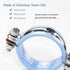 AKIHISA 1 Inch Wall Mount Ceiling Mount Pipe Support Ring Hanger, 2 Pcs Adjustable Stainless Steel Pipe Bracket