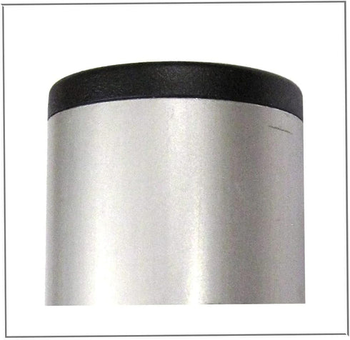 Pack of 8 Round Black Plastic Tubing Plugs, 1 1/8" End Caps for Steel Furniture/Fencing Post