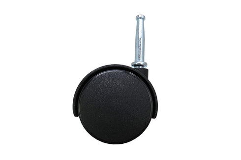 Shepherd Hardware 9406 2-Inch Office Chair Caster, Twin Wheel with Brake, 2-Pack, Black