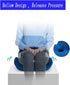 BBOPG Tailbone Office Chair Cushions One-Piece Memory Foam Seat Cushion Lumbar Support Cushion for Pback and Butt