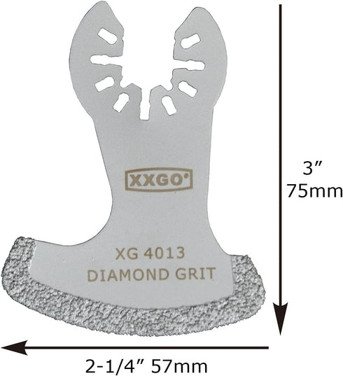 XXGO 4 Pcs Oscillating Multi Tool Diamond Segment Swing Semi Circle Grit Grout Saw Blades XG4002D