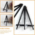 TEHAUX Mini Easel Tripod - Wooden Display Stand for Tabletop Canvas, Photo Easel, and Card Easel