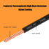 75FT, 14AWG 600V XRDS -RF THHN Wire Stranded Copper THHN Electrical Wire, Black Nylon-Coated Thermoplastic Insulated