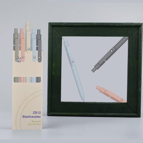 VICO 5PCS Gel Pens, Fine Point 0.5mm, Quick Dry Black Ink, Smooth Writing Pens for Journaling, Note Taking, Office