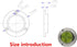 50mm Scale High Precision Horizontal Bubble Level, Aluminium Case Bullseye Spirit Bubble for Surveying Instruments