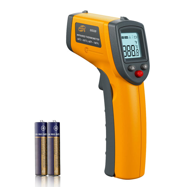 Infrared Thermometer: Digital Laser Non-Contact Surface Temperature Gun for Measuring Cooking Food, Pizza Oven, Grill